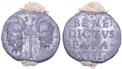 Benedetto XIII (Pier Francesco Vincenzo Maria Orsini), Bolla papale dello Stato Pontificio con fi...