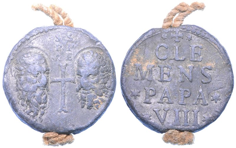 STATO PONTIFICIO. CLEMENTE VIII (Ippolito Aldobrandini), 1592-1605. Bolla papale.  - Asta Numismatica - Cambi Casa d'Aste