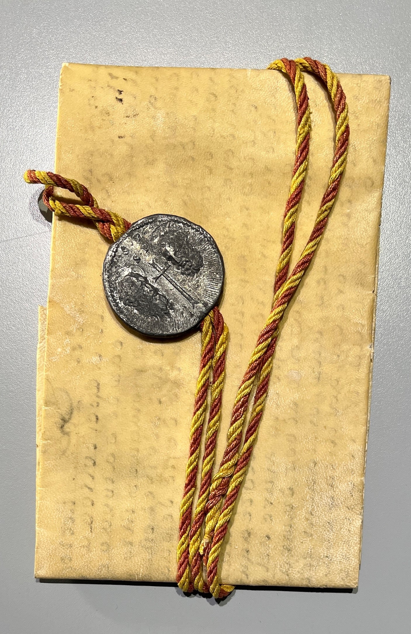 Cappellari (Bartolomeo Alberto), Bolla papale dello Stato Pontificio con manoscritto su pergamena...