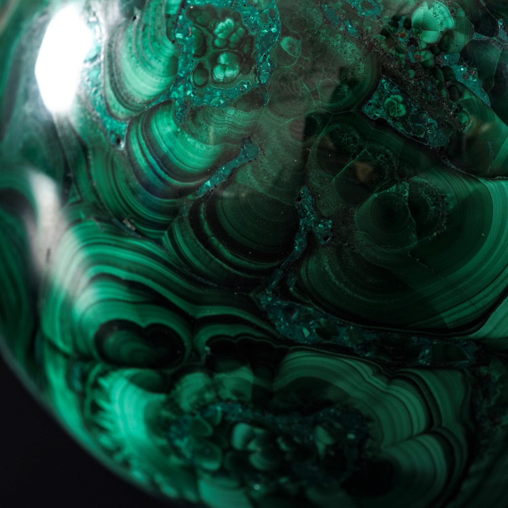 Grande Sfera in Malachite