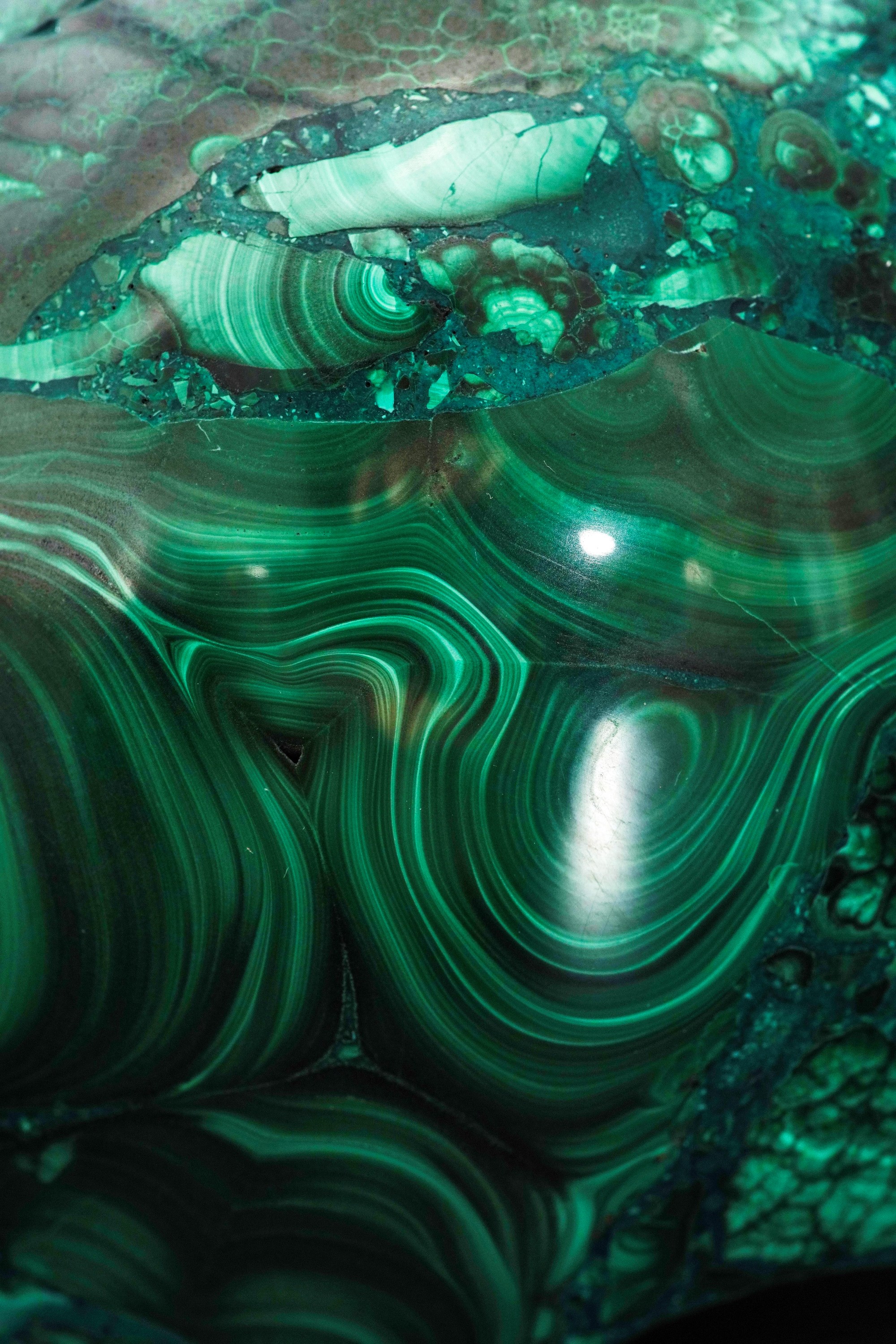 Grande Sfera in Malachite