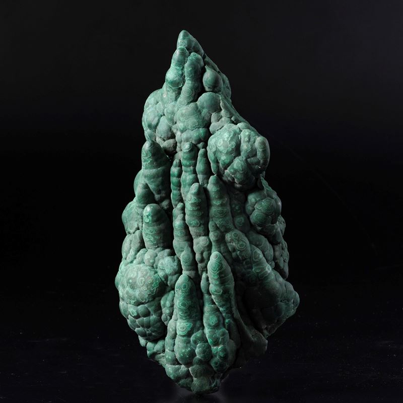 Grande Formazione Stalattitica Si Malachite