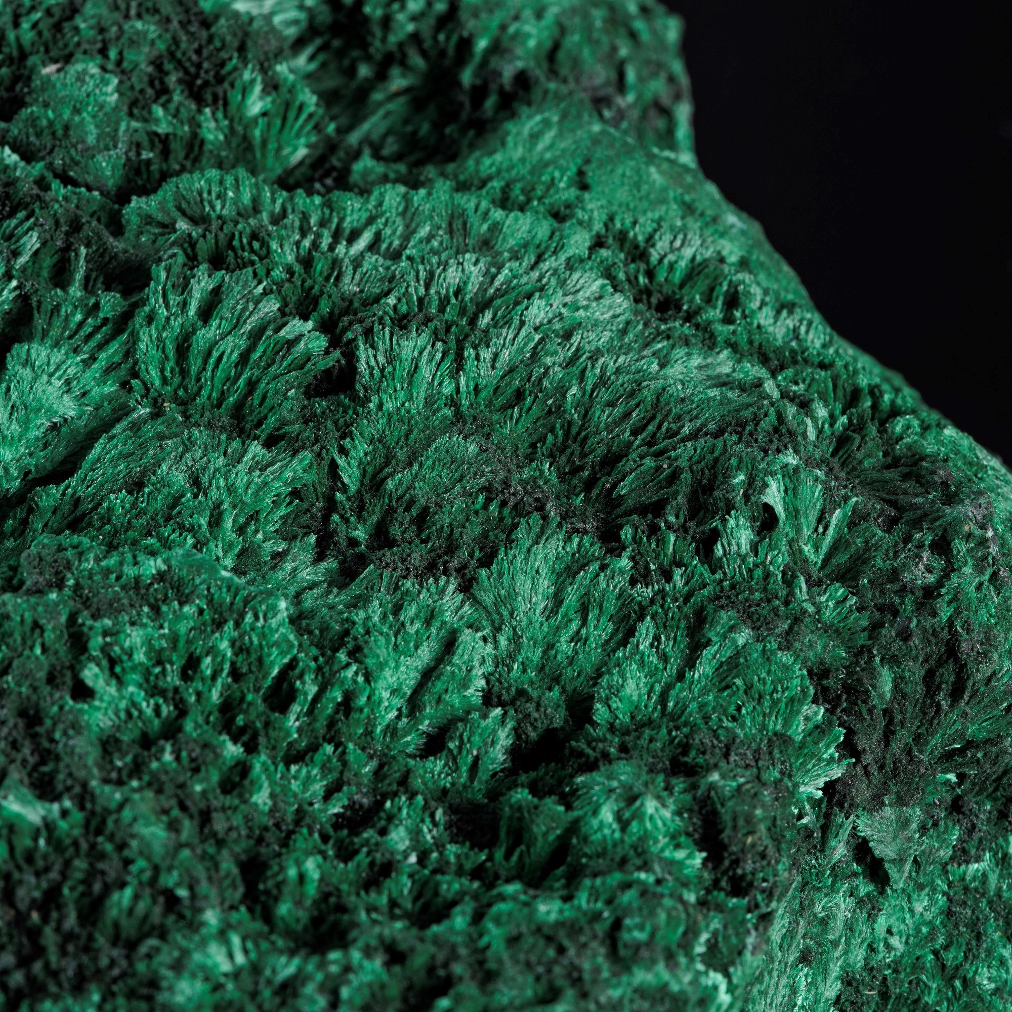 Grande Porzione di Malachite Feltrata