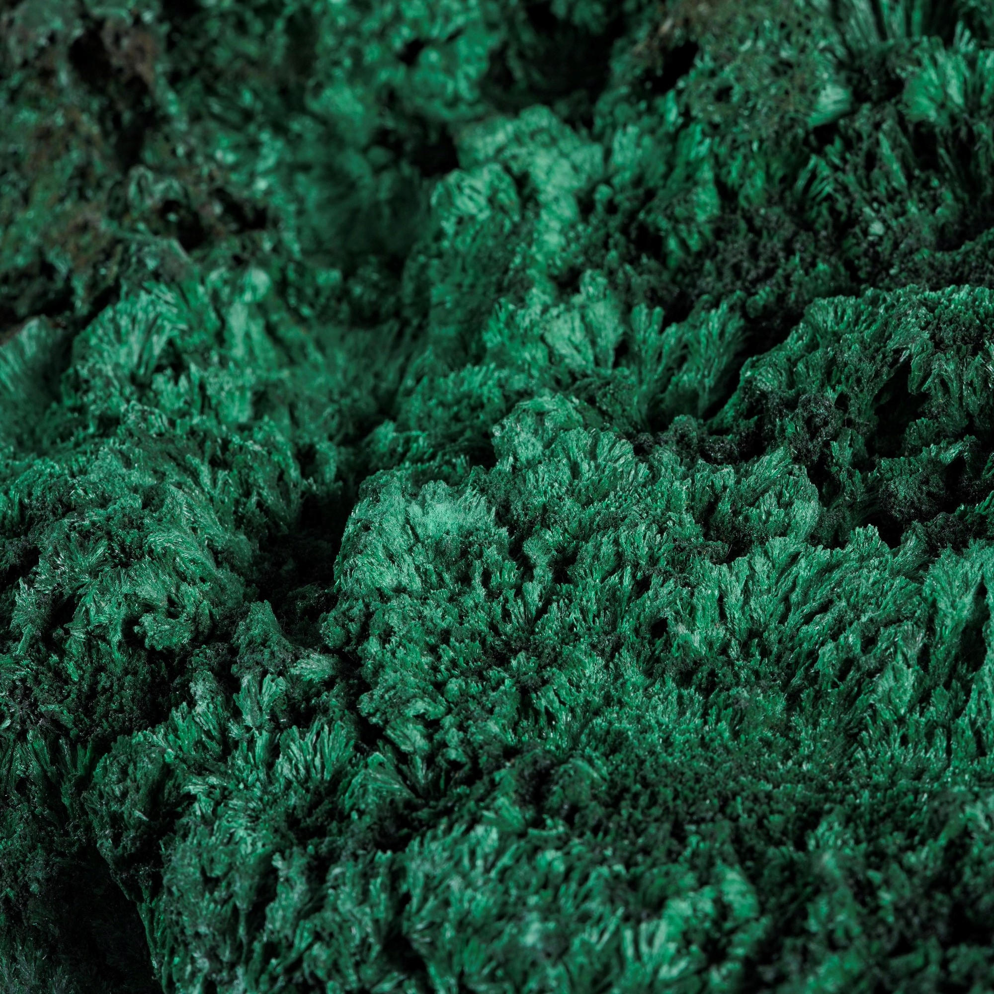Grande Porzione di Malachite Feltrata