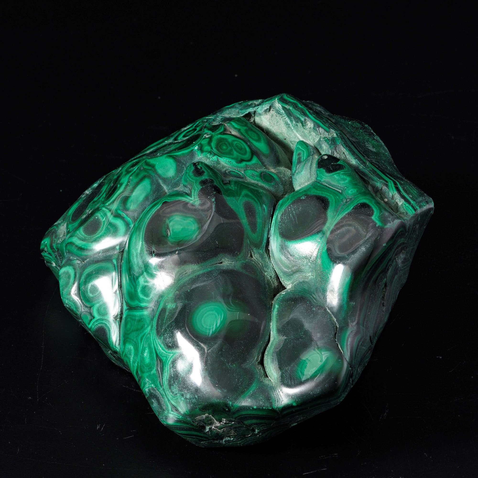 Grande Formazione di Malachite Lucidata