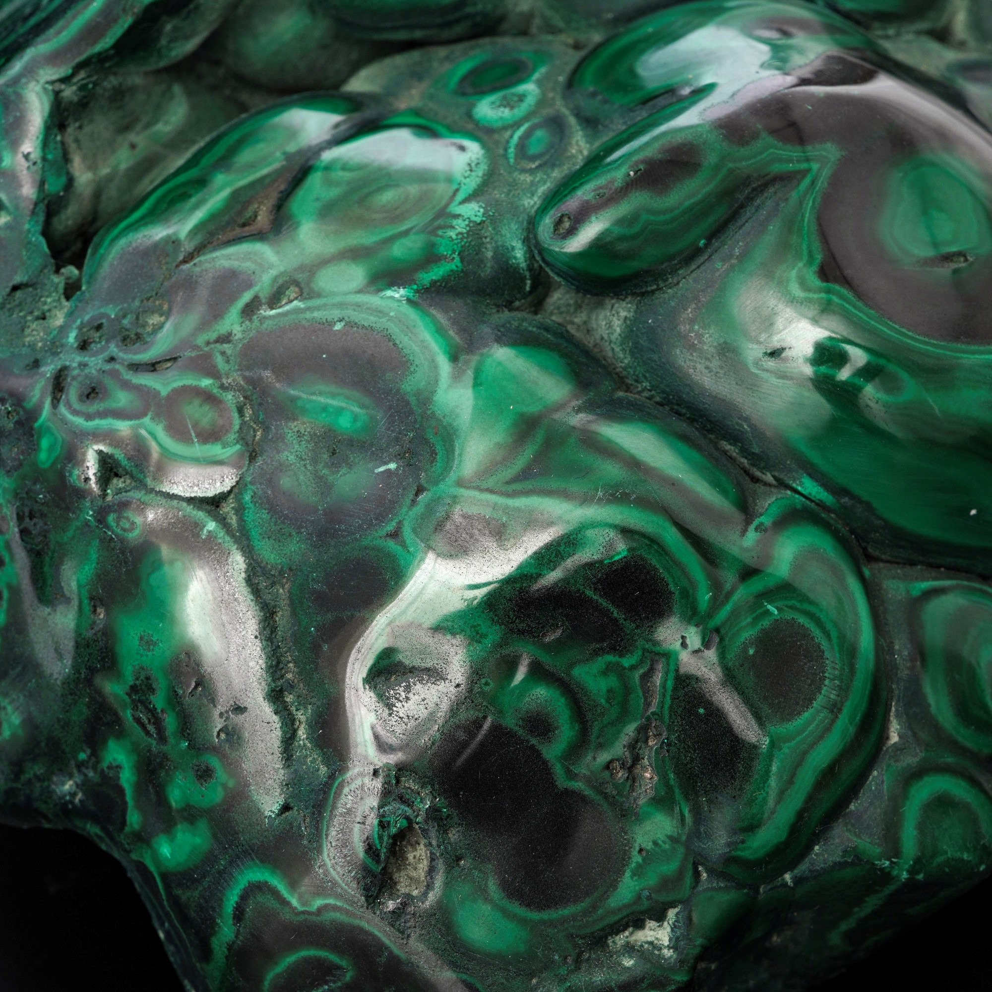 Grande Formazione di Malachite Lucidata