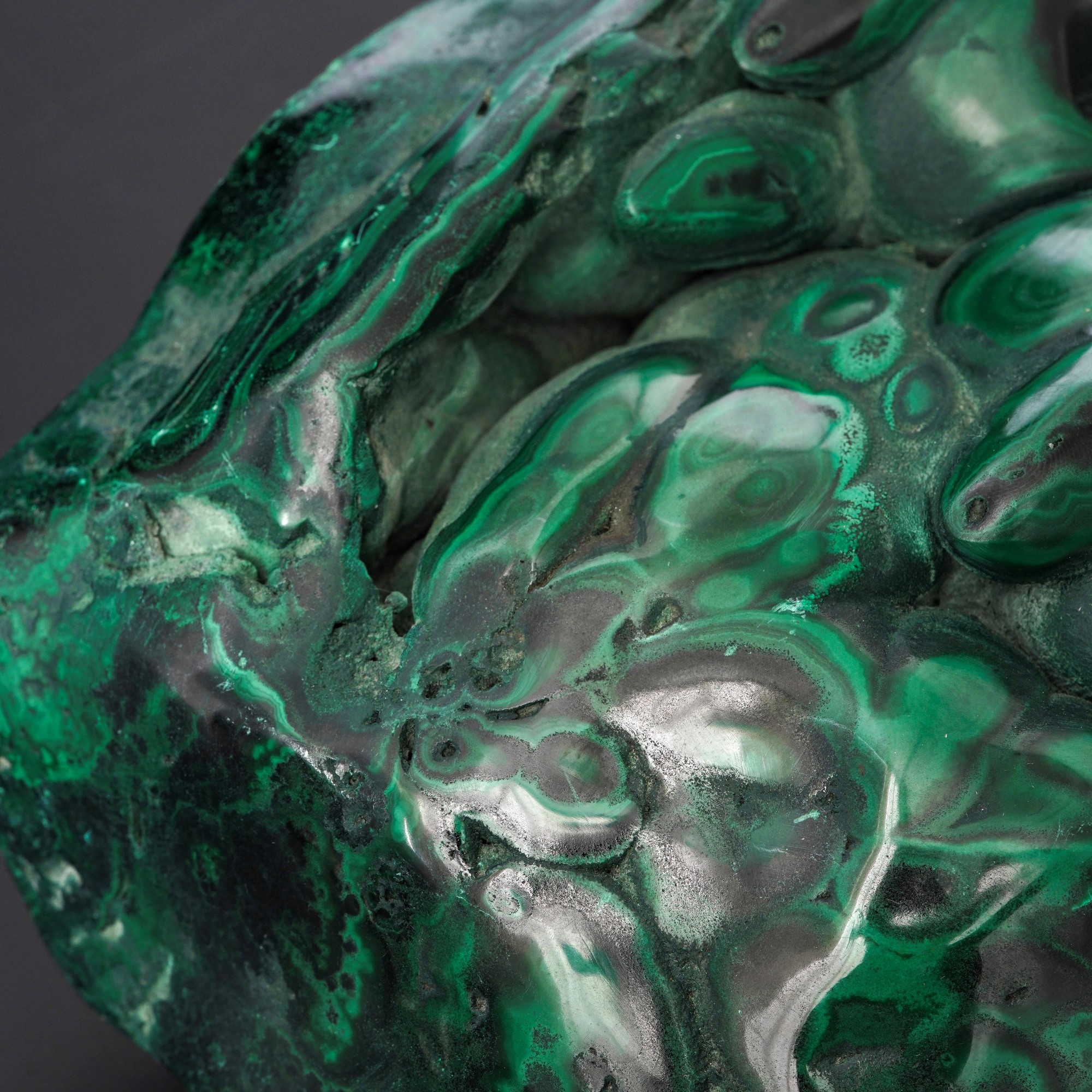Grande Formazione di Malachite Lucidata