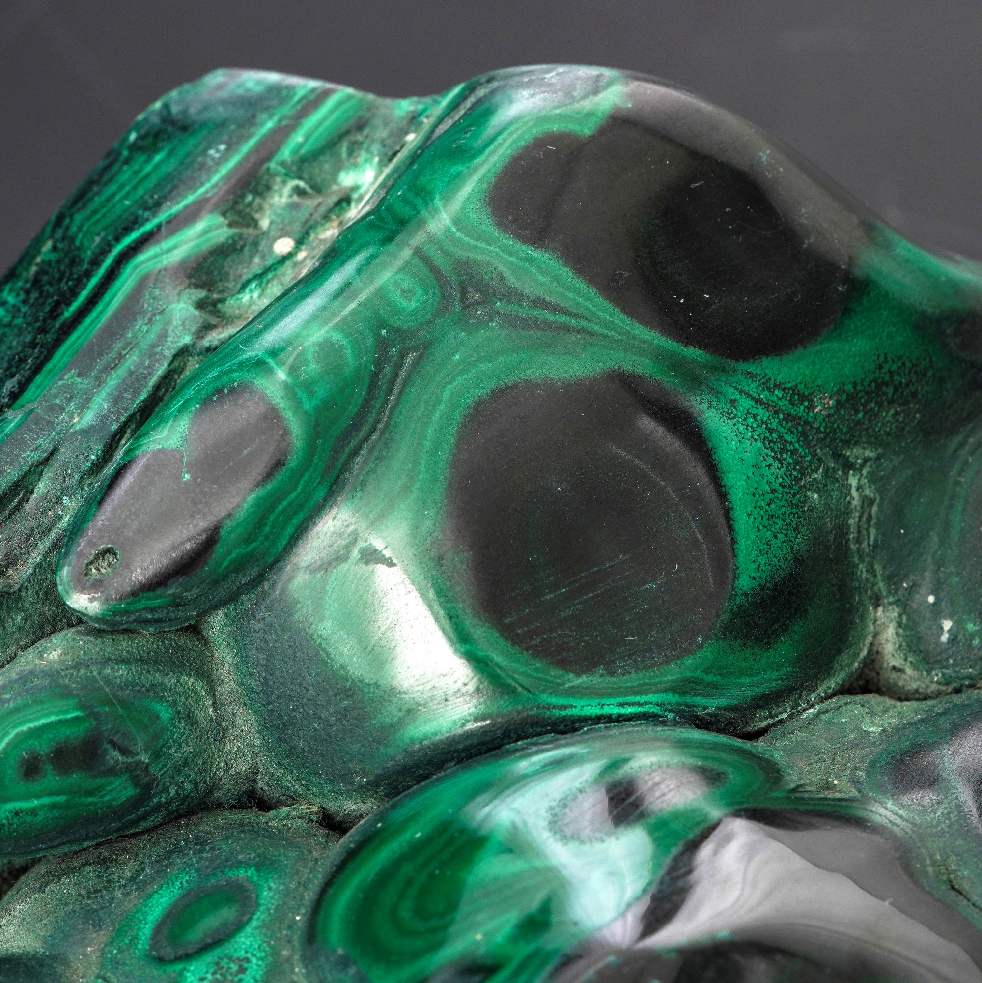 Grande Formazione di Malachite Lucidata