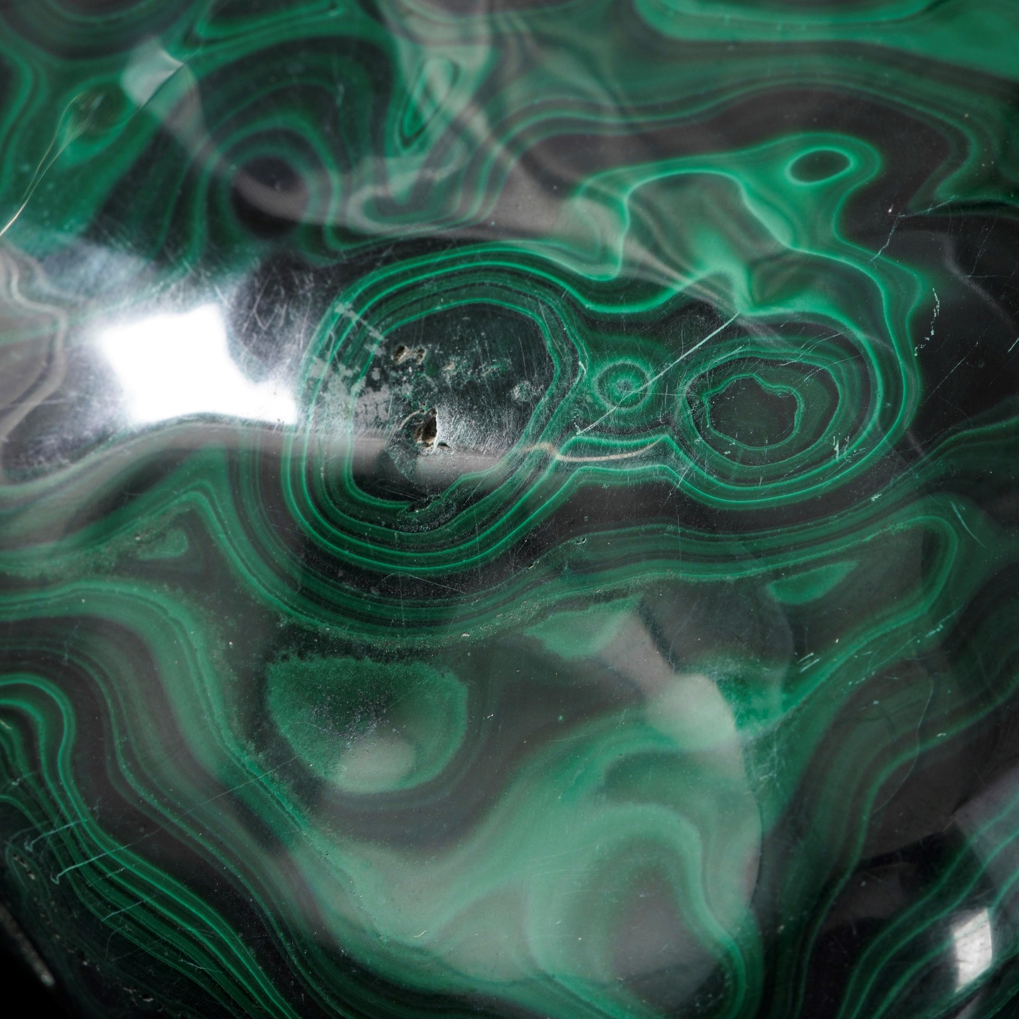 Gigantesca Formazione di Malachite Lucidata