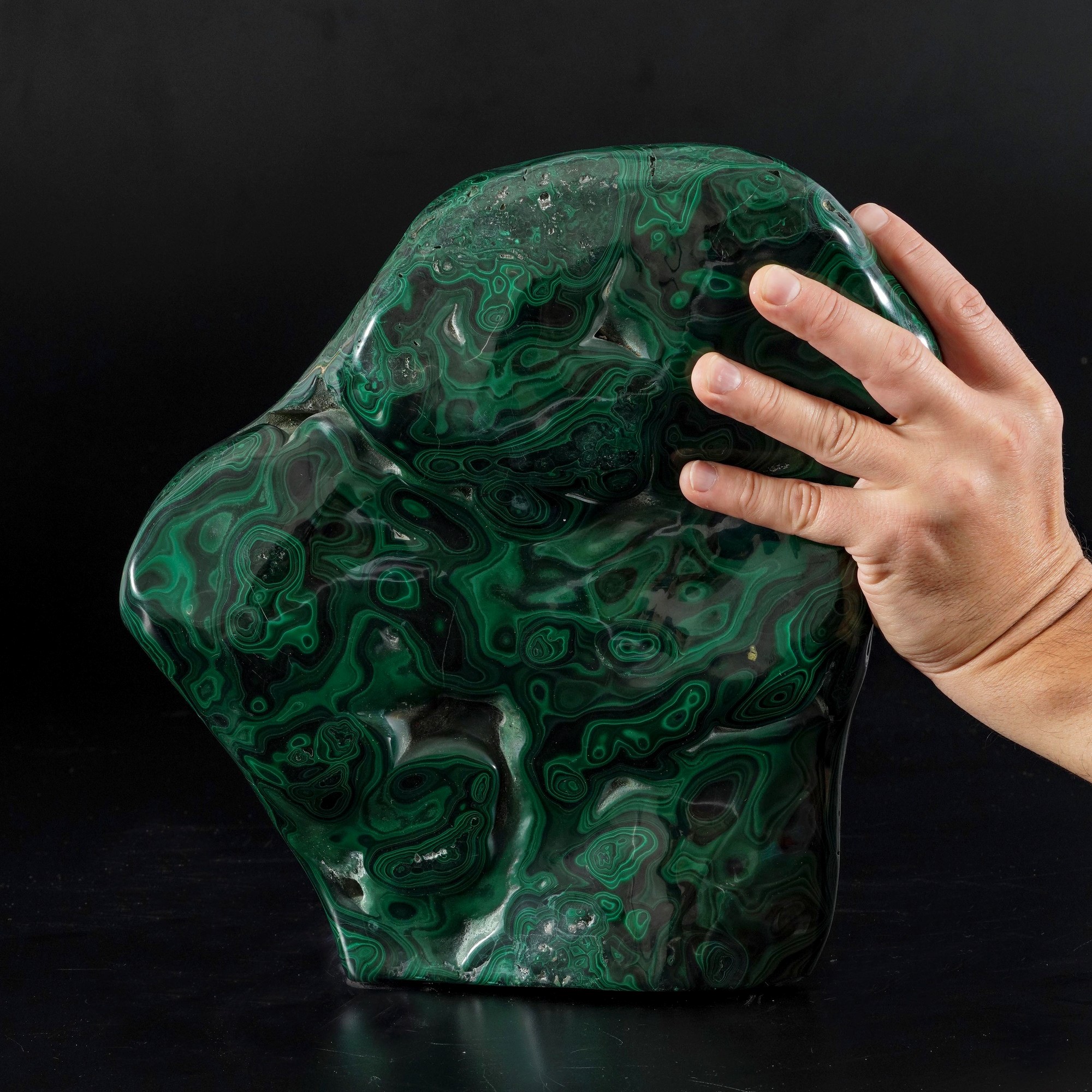 Gigantesca Formazione di Malachite Lucidata
