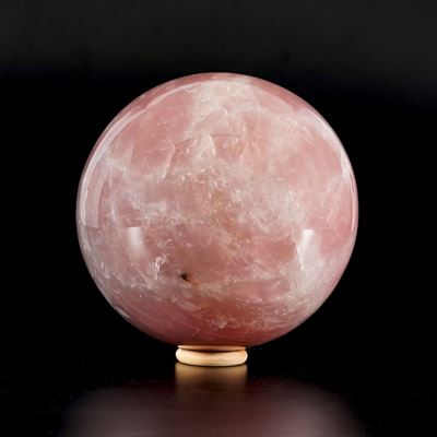 Grande Sfera in Quarzo Rosa