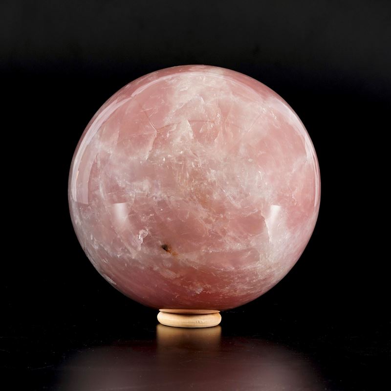 Grande Sfera in Quarzo Rosa