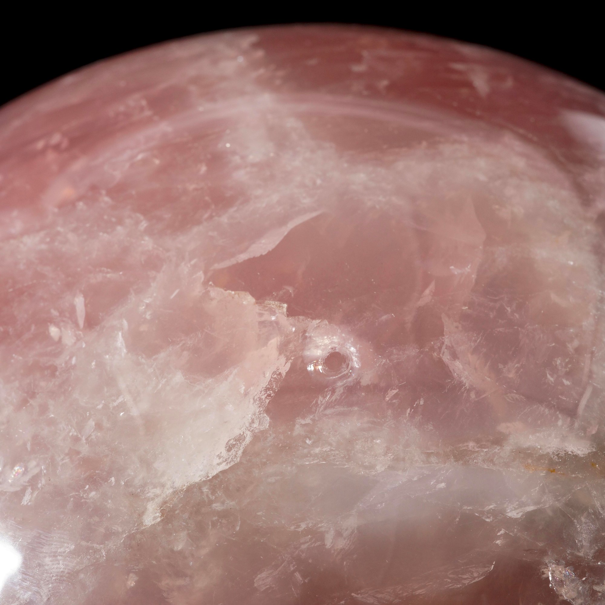 Grande Sfera in Quarzo Rosa