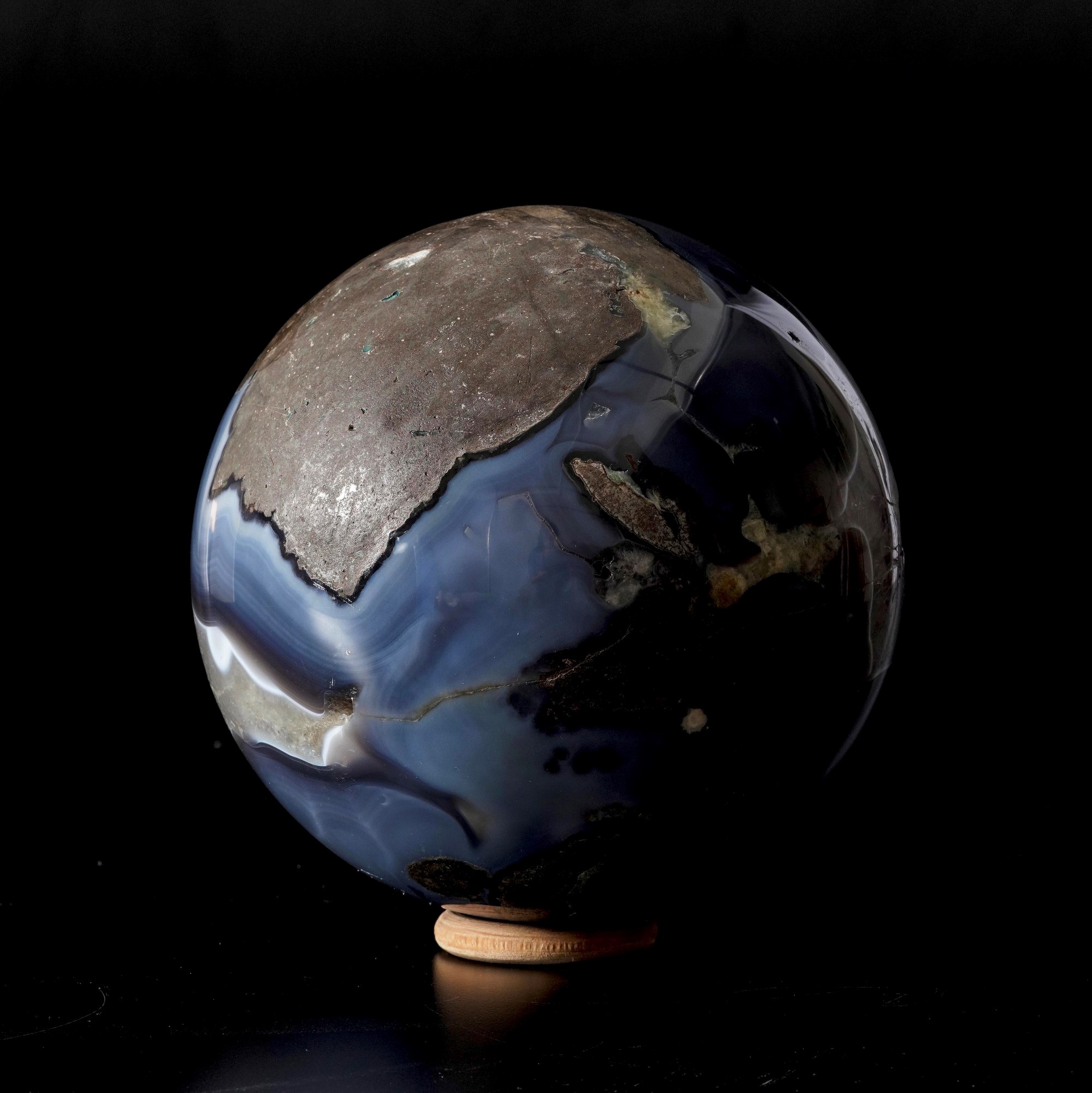 Grande Sfera con Drusa D'ametista