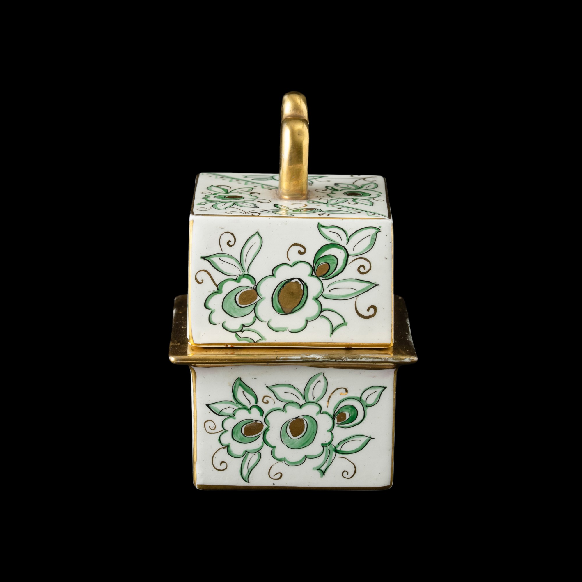 Gio Ponti - Scatola San Cristoforo (Milano), terraglia con decoro policromo