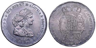 Firenze, Carlo Ludovico di Borbone (1803-1807), Denaro (Dena), 1807