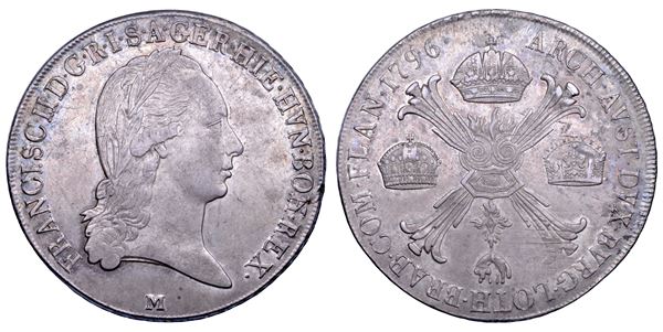 MILANO. FRANCESCO I (II) D'ASBURGO LORENA, Duca di Milano e Mantova, 1792-1800. Crocione 1796.