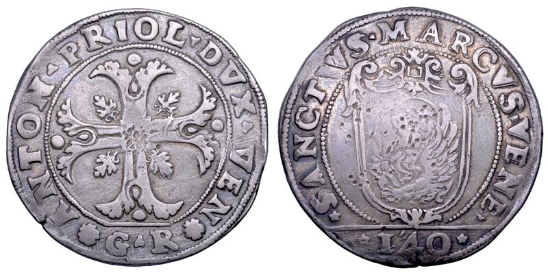 VENEZIA. ANTONIO PRIULI, 1618-1623. Scudo della croce da 140 soldi.  - Asta Numismatica - Cambi Casa d'Aste
