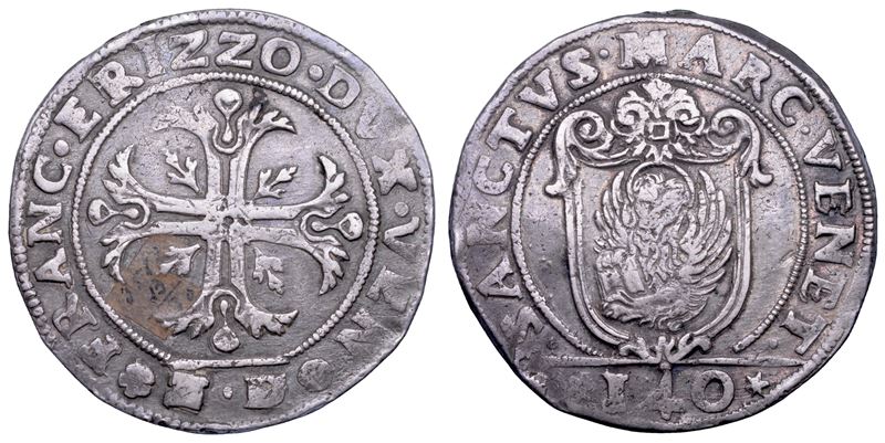 VENEZIA. FRANCESCO ERIZZO, 1631-1646. Scudo della croce da 140 soldi.  - Asta Numismatica - Cambi Casa d'Aste