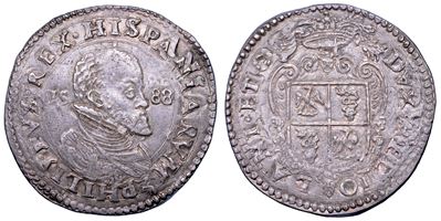 Filippo II d’Asburgo, Scudo d’argento (Milano), 1588