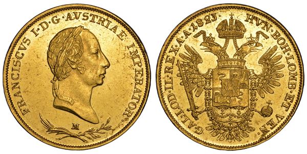 MILANO. FRANCESCO I D'ASBURGO-LORENA, 1815-1835. Sovrana 1823.
