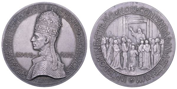 VATICANO. PIO XII (Eugenio Pacelli), 1939-1958. Medaglia in argento del Giubileo 1950.