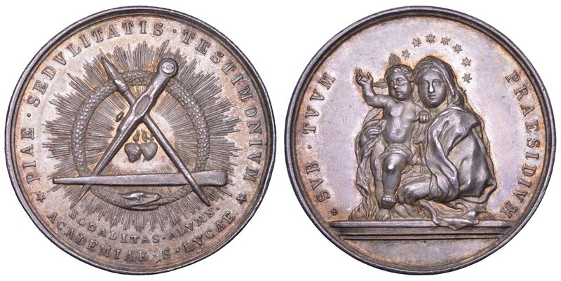 STATO PONTIFICIO. INNOCENZO XII (?), 1691-1700. Medaglia in argento s.d. Premio Accademia di San Luca.  - Auction Numismatics - Cambi Casa d'Aste