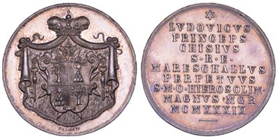 Ludovico Chigi, Medaglia in argento “Sede Vacante” 1939 (Vaticano)