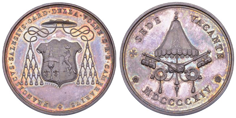 Della Volpe, Francesco Salesio, Sede Vacante 1914 — Medaglia in argento (prima variante)