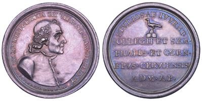 Barnaba Chiaramonti (Pio VII), Medaglia premio in argento 1816 — Seminario di Montefiascone