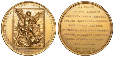 Stato Pontificio, Medaglia di Gregorio XVI (Bartolomeo Alberto Cappellari), Visita all’Ospizio Ap...