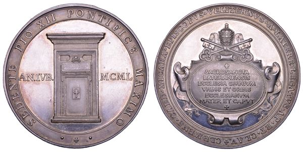 VATICANO. PIO XII (Eugenio Pacelli), 1939-1958. Medaglia in argento 1950/AN. IVB.
