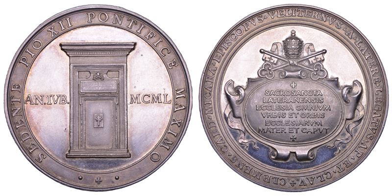 VATICANO. PIO XII (Eugenio Pacelli), 1939-1958. Medaglia in argento 1950/AN. IVB.  - Asta Numismatica - Cambi Casa d'Aste