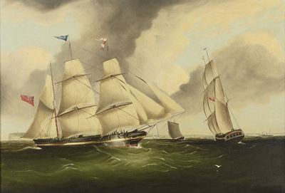 Duncan MC Farlane (1853-1870) Ritratto del Brigantino Charles in Due Posizioni