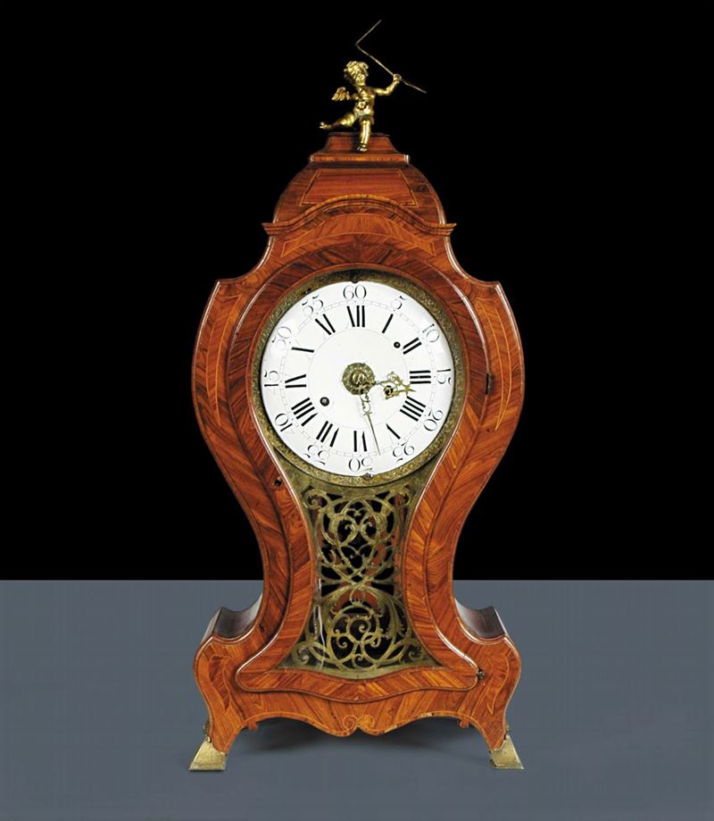 Grande orologio da tavolo Luigi XV, Genova XVIII secolo  - Auction Antiquariato e Dipinti Antichi - Cambi Casa d'Aste
