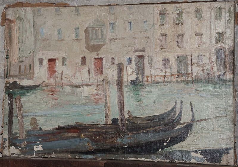 Pietro Gaudenzi (1880-1955) Veduta di Venezia  - Asta Antiquariato e Dipinti Antichi - Cambi Casa d'Aste