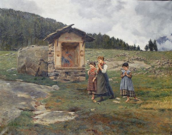 Carlo Pollonera (1849-1923) Bambini in preghiera