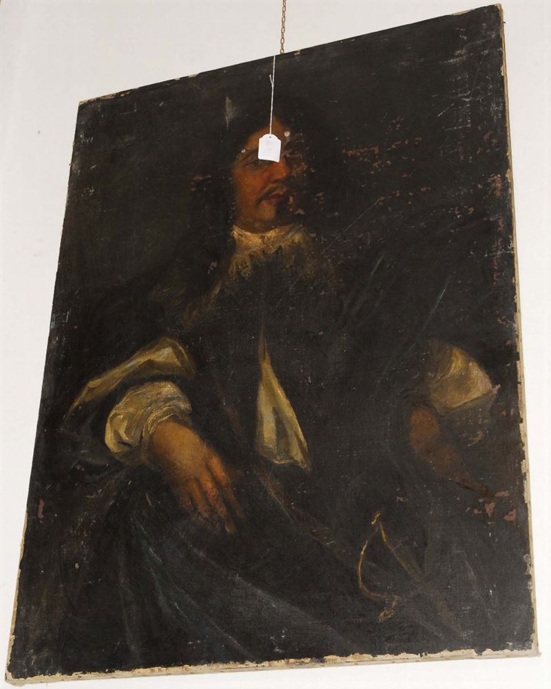 Scuola Italiana del  XVIII secolo Ritratto del Conte Fulvio Testi  - Asta Antiquariato e Dipinti Antichi - Cambi Casa d'Aste