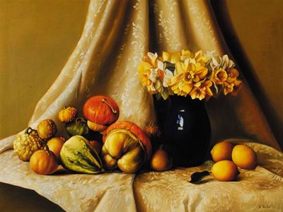 Sandra Batoni (1953)zucche e Narcisi
