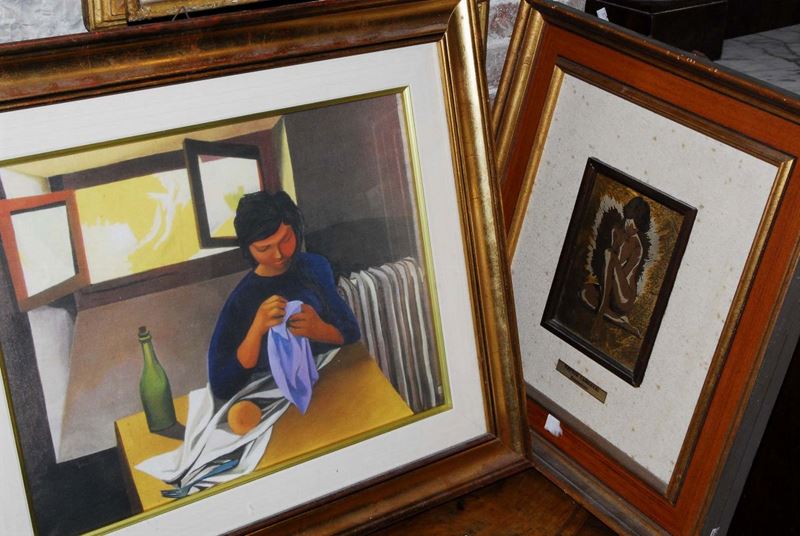 Tre riproduzioni in cornice  - Auction Antiquariato, Argenti e Dipinti Antichi - Cambi Casa d'Aste