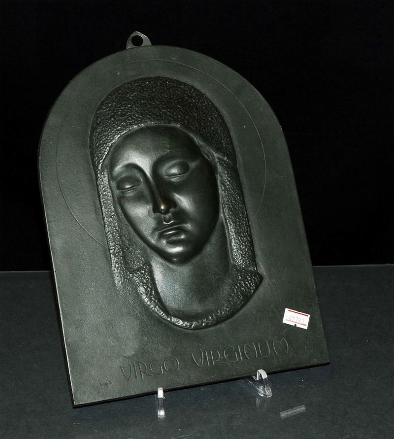 Placca raffigurante Madonna  - Asta Antiquariato, Argenti e Dipinti Antichi - Cambi Casa d'Aste