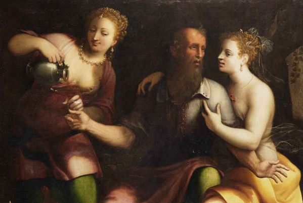 Andrea Semino (1525-1594) Loth e le figlie