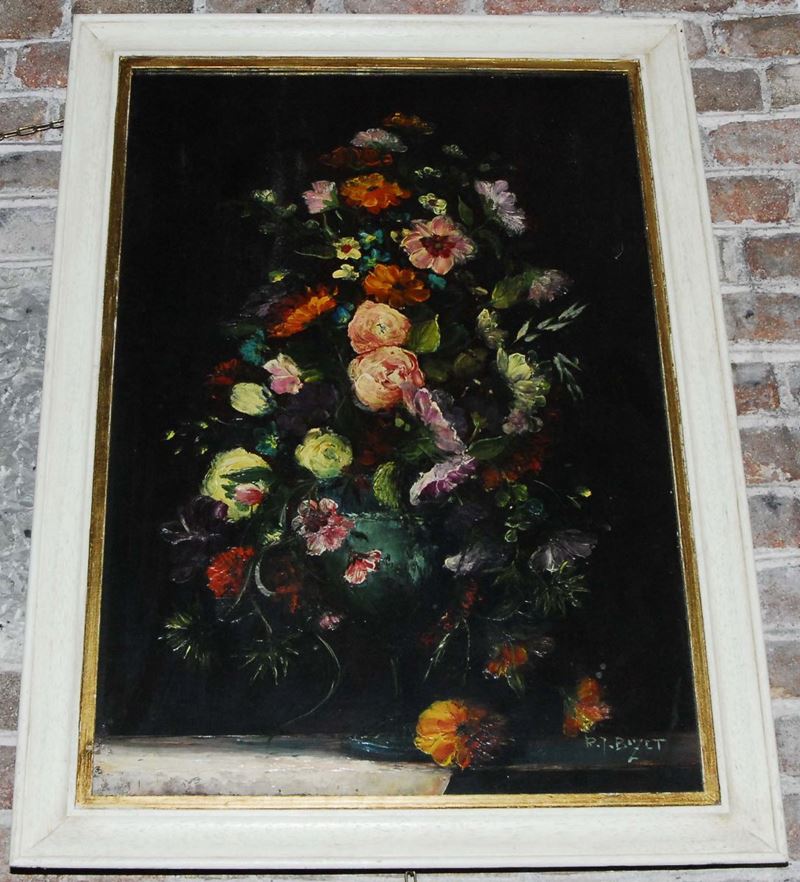 R. J. Bizet Vaso di fiori  - Auction Antiquariato, Argenti e Dipinti Antichi - Cambi Casa d'Aste