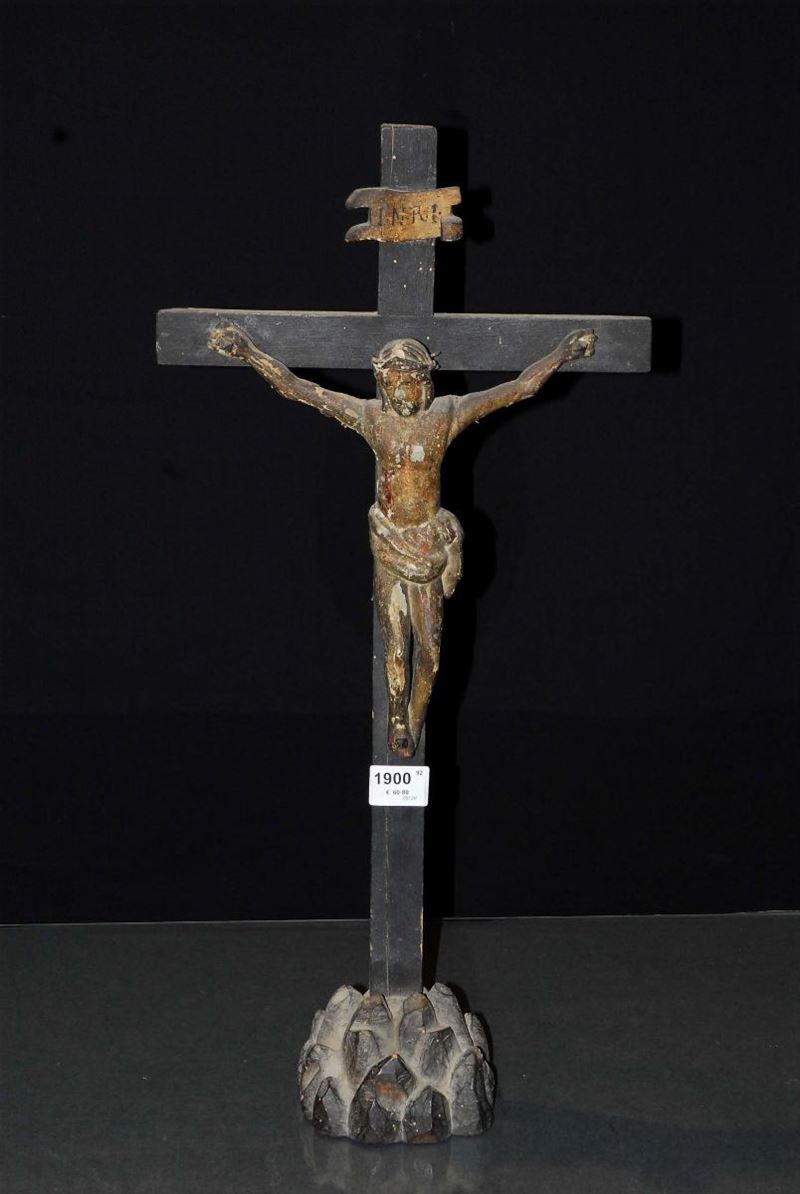 Crocefisso in legno  - Auction Antiquariato, Argenti e Dipinti Antichi - Cambi Casa d'Aste