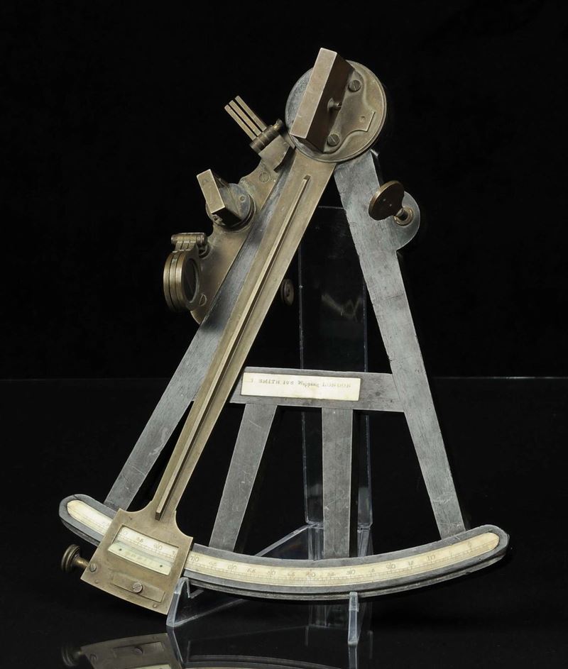 Ottante di Hadley firmato  J. Smith 126 Wapping London,  Inghilterra XIX secolo  - Auction Maritime Art and Scientific Instruments - II - Cambi Casa d'Aste