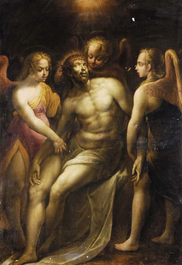 Cesare Corte (1550-1613) Cristo con angeli