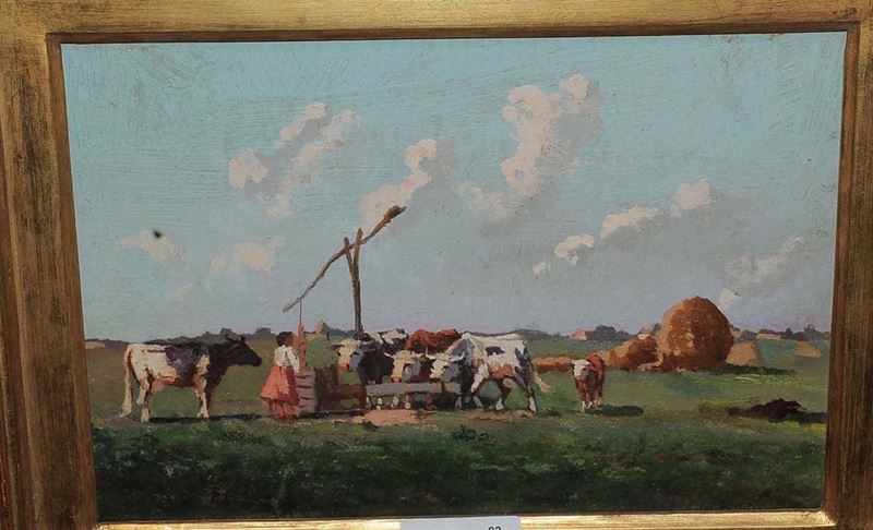 Anonimo del XX secolo Il bindolo  - Auction Antiquariato, Argenti e Dipinti Antichi - Cambi Casa d'Aste