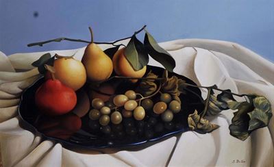 Sandra Batoni (1953)vassoio Invetriato