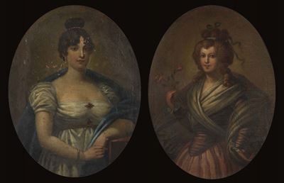 Scuola Italiana della Fine del XVIII Secoloritratto di Nobildonnaritratto di Nobildonna