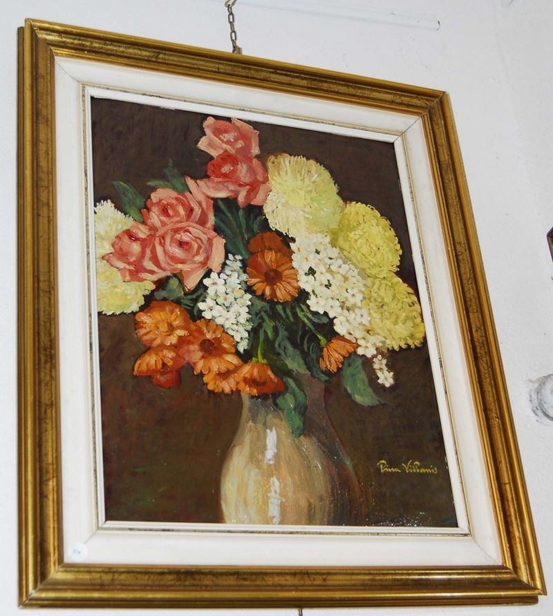 Pina Villanis (1889-1989) Vaso di fiori  - Auction OnLine Auction 09-2012 - Cambi Casa d'Aste